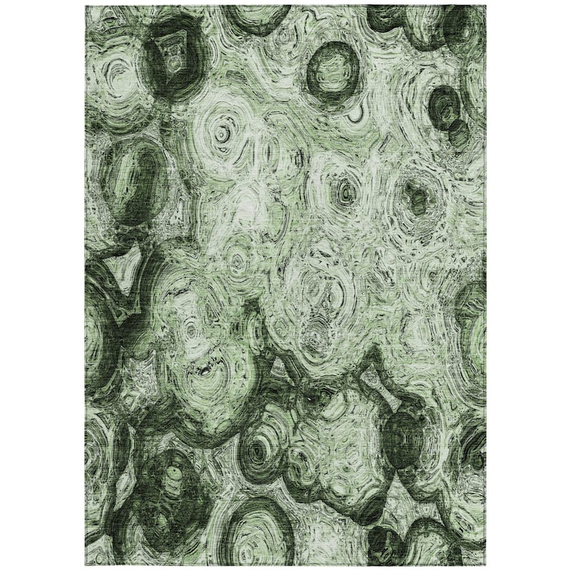 HomeRoots Abstract Transitional Rectangle Outdoor Rug