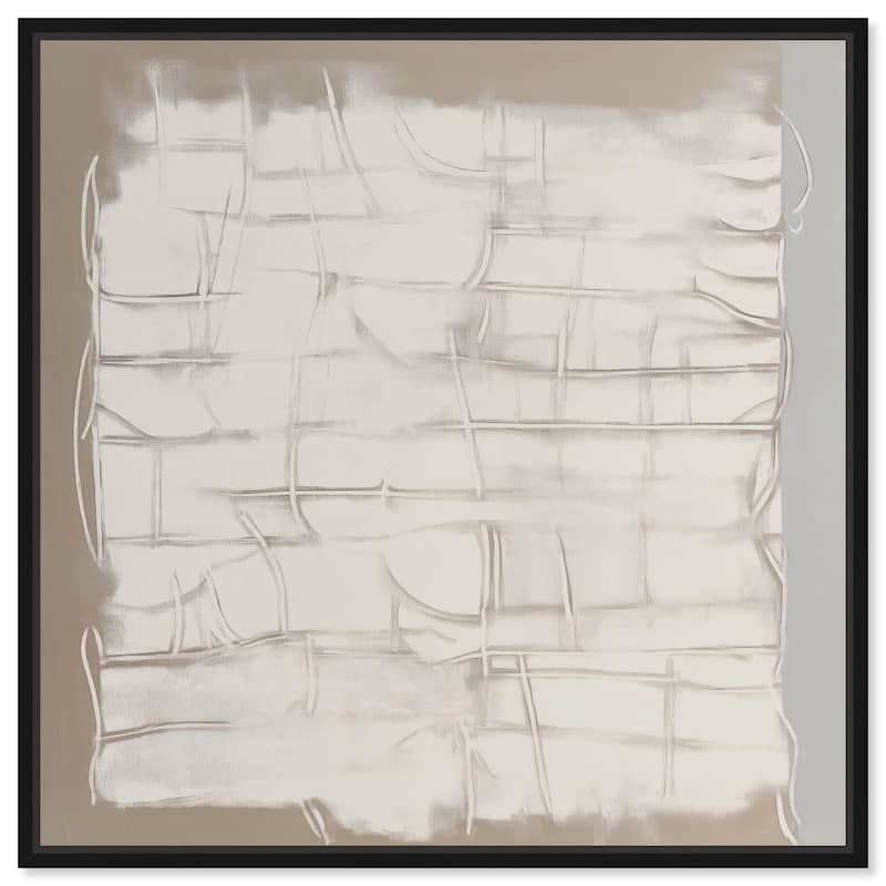 Underlying Order Canvas by Art Remedy - 24" x 24" - Black