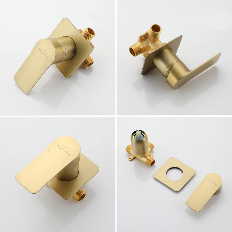 CASAINC Single Handle Wall Mounted Waterfall Tub/Kitchen Faucet
