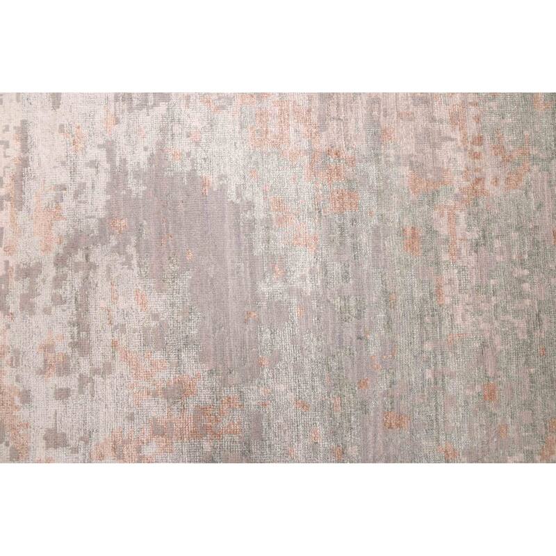 ECARPETGALLERY Hand-knotted Legacy Grey Silk, Wool Rug - 7'11 x 9'10