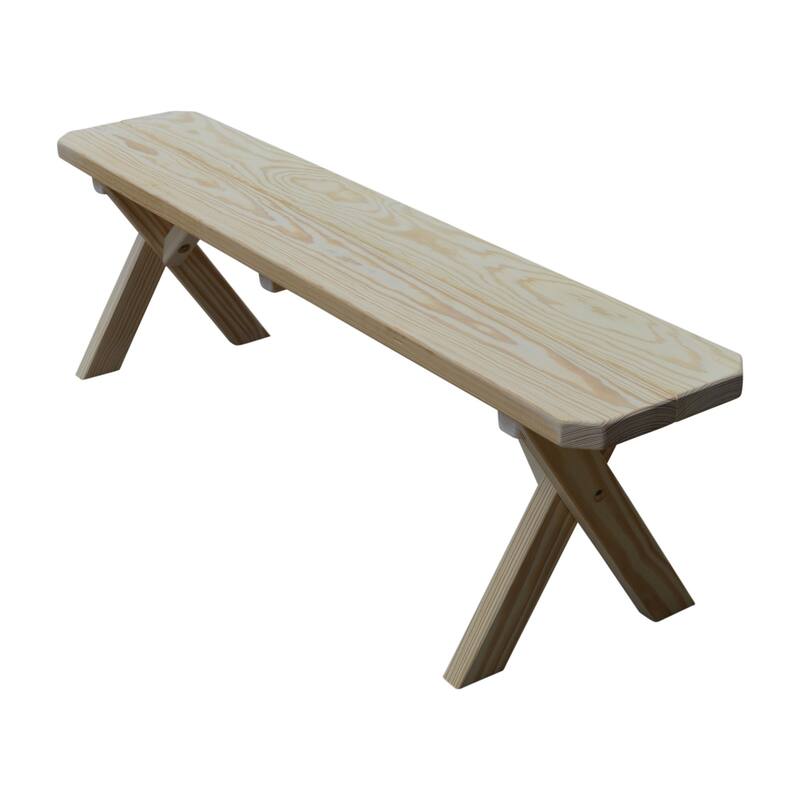 Pine 5' Crossleg Bench