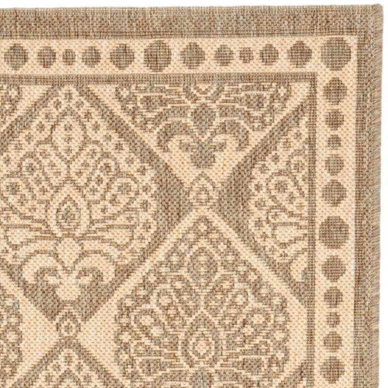 SAFAVIEH Courtyard Evangelina Indoor/ Outdoor Waterproof Patio Backyard Rug