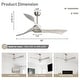 preview thumbnail 23 of 70, Sofucor 48/52 Inch Solid Wood Ceiling Fan with Light Optional, 6-Speed Reversible DC Motor and Remote control,Smart Optional