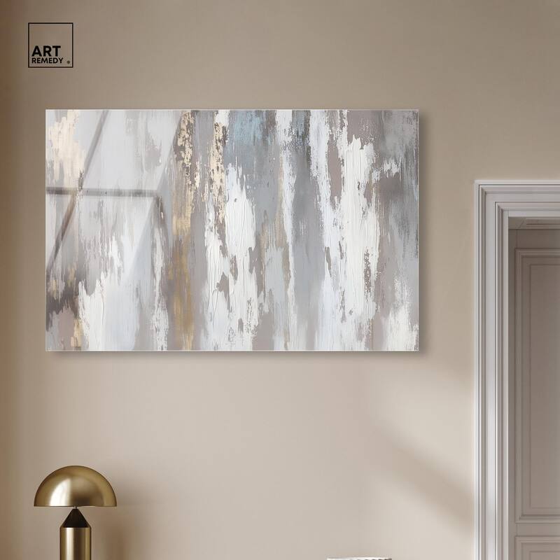 Flooding Gold I Acrylic by Art Remedy, Ready to Hang
