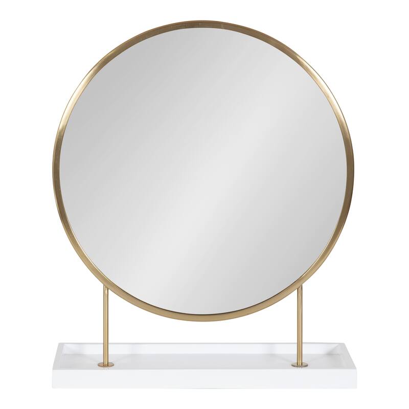 Kate and Laurel Maxfield Round Tabletop Mirror