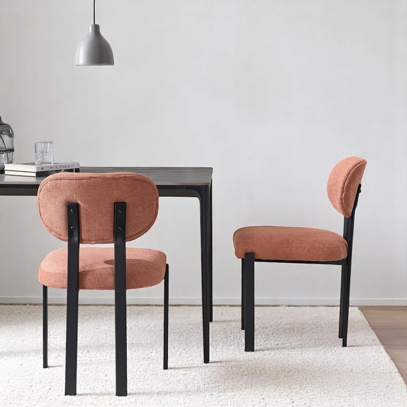 KISRAIS Modern Upholstered Dining Chair, Set of 2