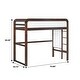 preview thumbnail 22 of 30, Walker Edison Twin Loft Bed with Ladder