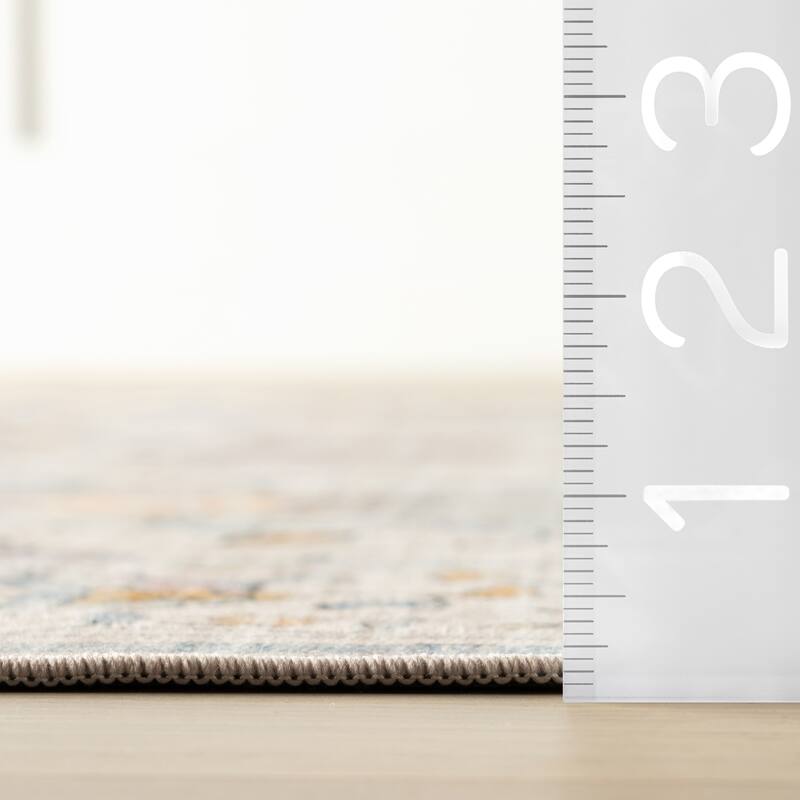 Nuloom Veliora Floral Washable Area Rug