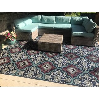 BroyerK 7 piece Sectional Patio Outdoor Furniture Set