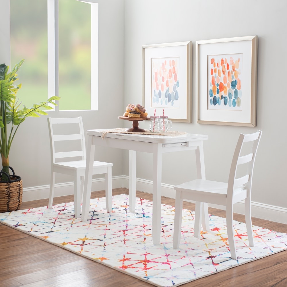 White farm table and chairs clearance