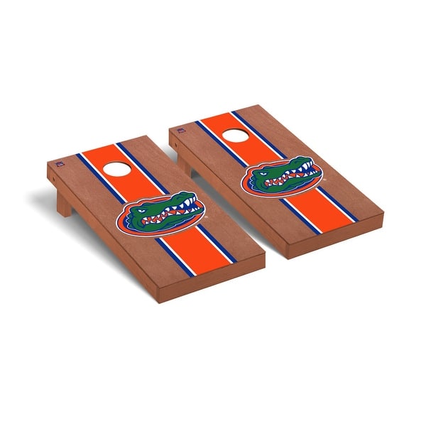 slide 2 of 5, Florida UF Gators Rosewood Cornhole Board Set 1