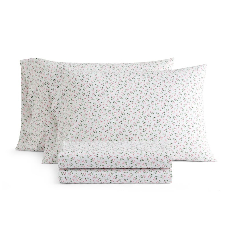 Martha Stewart Printed Cotton Percale Sheet Set