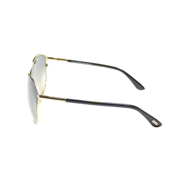 gold metal cat eye sunglasses