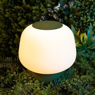 Mushroom 10" Modern Classic Plant-Based PLA 3D Printed Dimmable LED Table Lamp, by JONATHAN Y