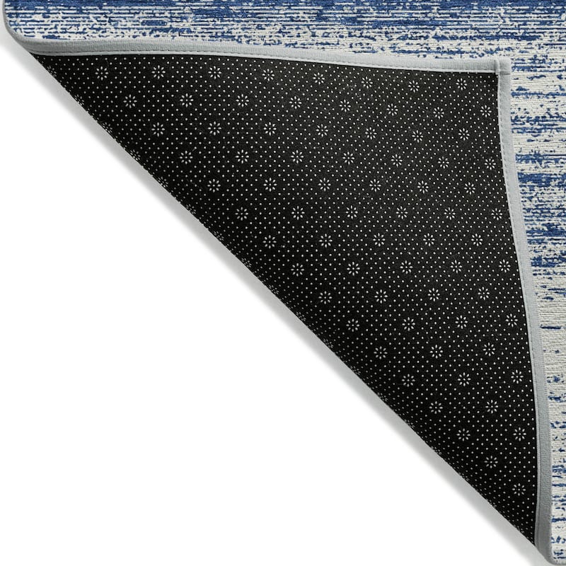 Machine Washable Indoor/ Outdoor Chantille Ombre Stripes Rug