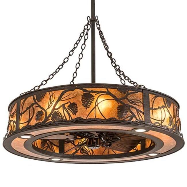 Meyda Tiffany 191879 Whispering Pines 30" 5 Blade Indoor Ceiling Fan