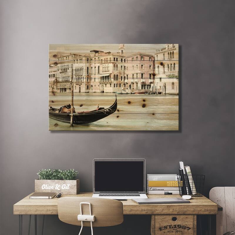 Bella Venizia Print On Wood by Lupen Grainne - Multi-Color