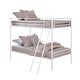 preview thumbnail 7 of 13, Metal Twin over Twin Bunk Bed with Angled Ladder
