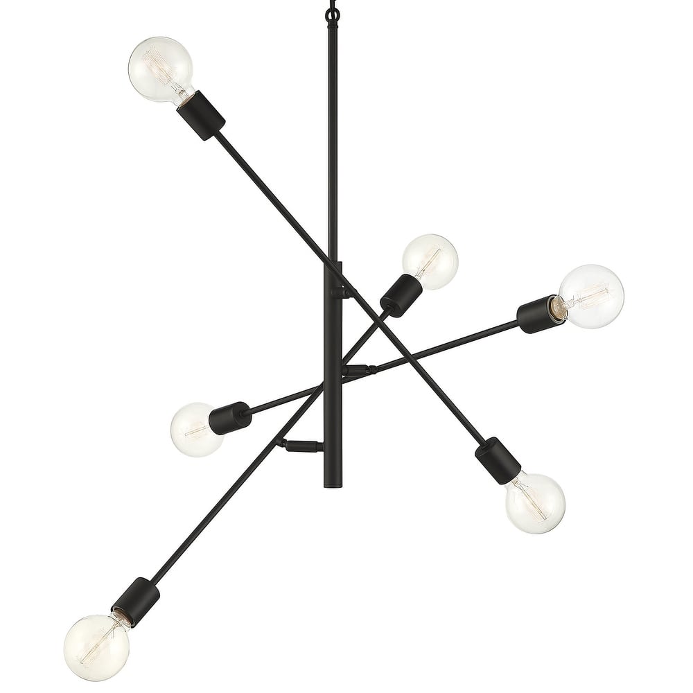 Meridian M10084 6 Light 26" Wide Sputnik Chandelier