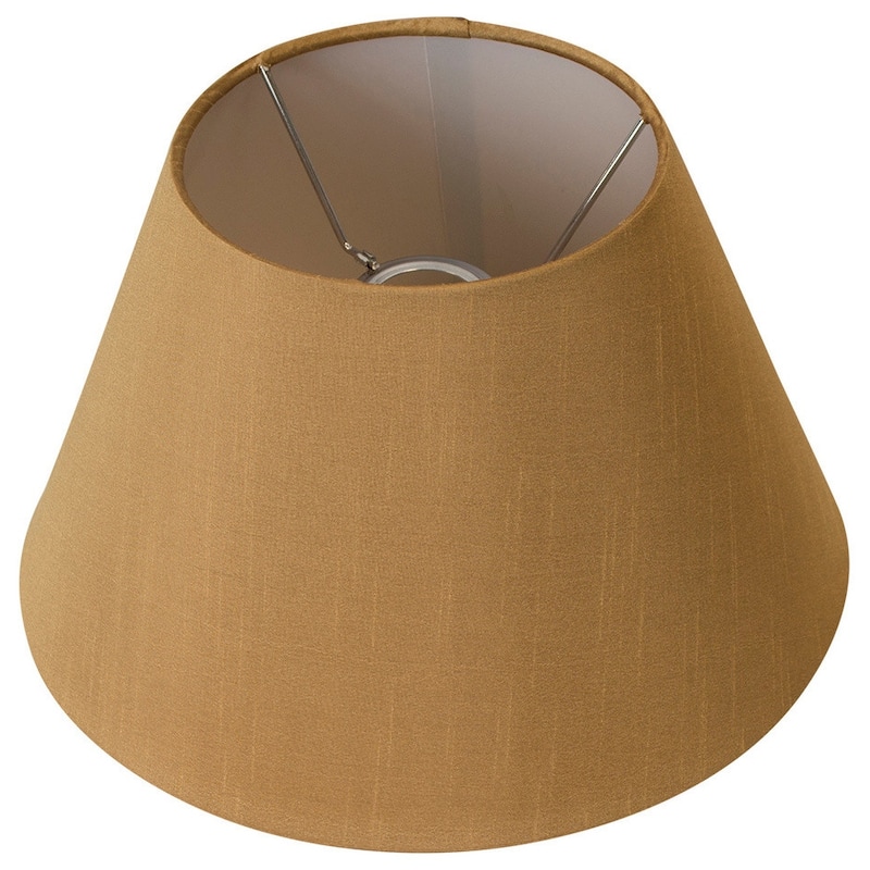 Downbridge Unofitter Silk Lamp Shade, 6.5" Top, 12" Bottom, 7.5" Slant
