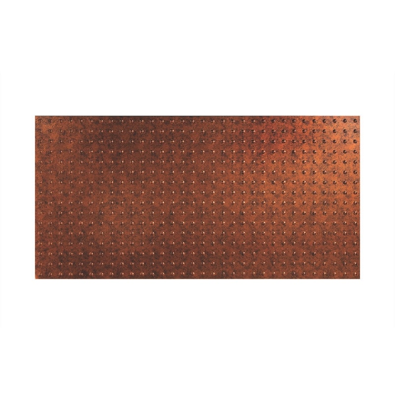 FASÄDE Dome 4-foot x 8-foot PVC Wall Panel in Moonstone Copper - 4 x 8