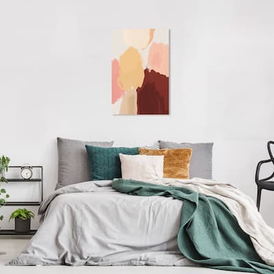 Wynwood Studio Canvas Abstract Compact Foundation Colors Pink and Light Pink Modern & Contemporary Wall Art Canvas Print