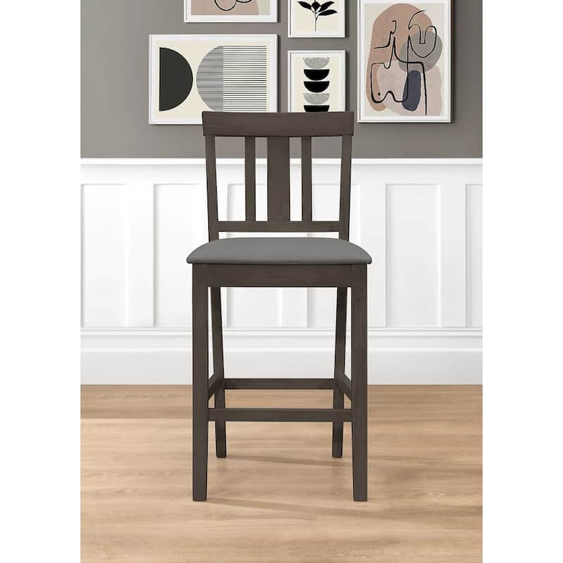 5-pieces Counter Dining Table and Chair - 4 Chairs only - Taupe