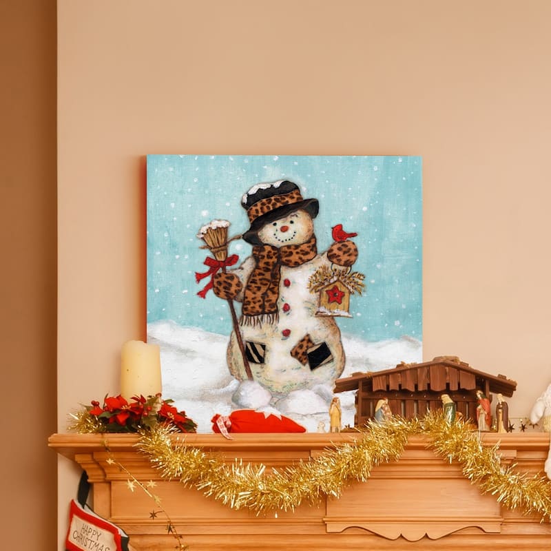 Snowman-Premium Gallery Wrapped Canvas - Ready to Hang