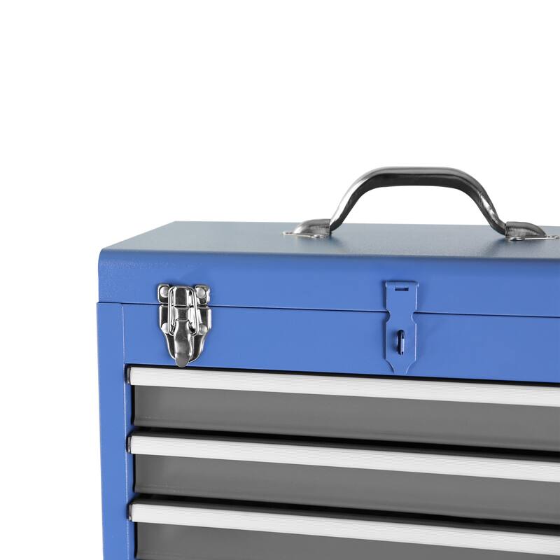 Detachable 3 Drawer Tool Chest w/Storage Cabinet and Adjustable Shelf - 3-Drawer