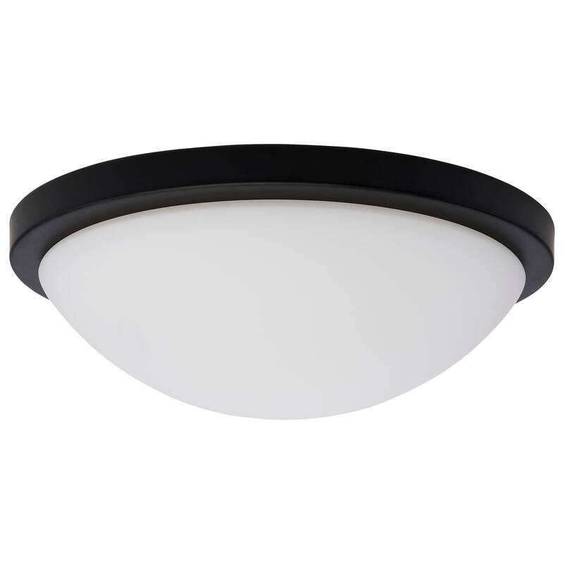 Nuvo Lighting 62/1942 Button 11" Wide LED Flush Mount Bowl Ceiling - Matte Black