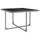 preview thumbnail 2 of 6, vidaXL 9 Piece Patio Dining Set with Cushions Poly Rattan Anthracite - 42.9" x 42.9" x 29.1"