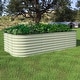 preview thumbnail 12 of 39, VEIKOUS 24''H Galvanized Raised Garden Bed, Durable Outdoor Planter Box with Rust-Resistant Steel PearlWhite