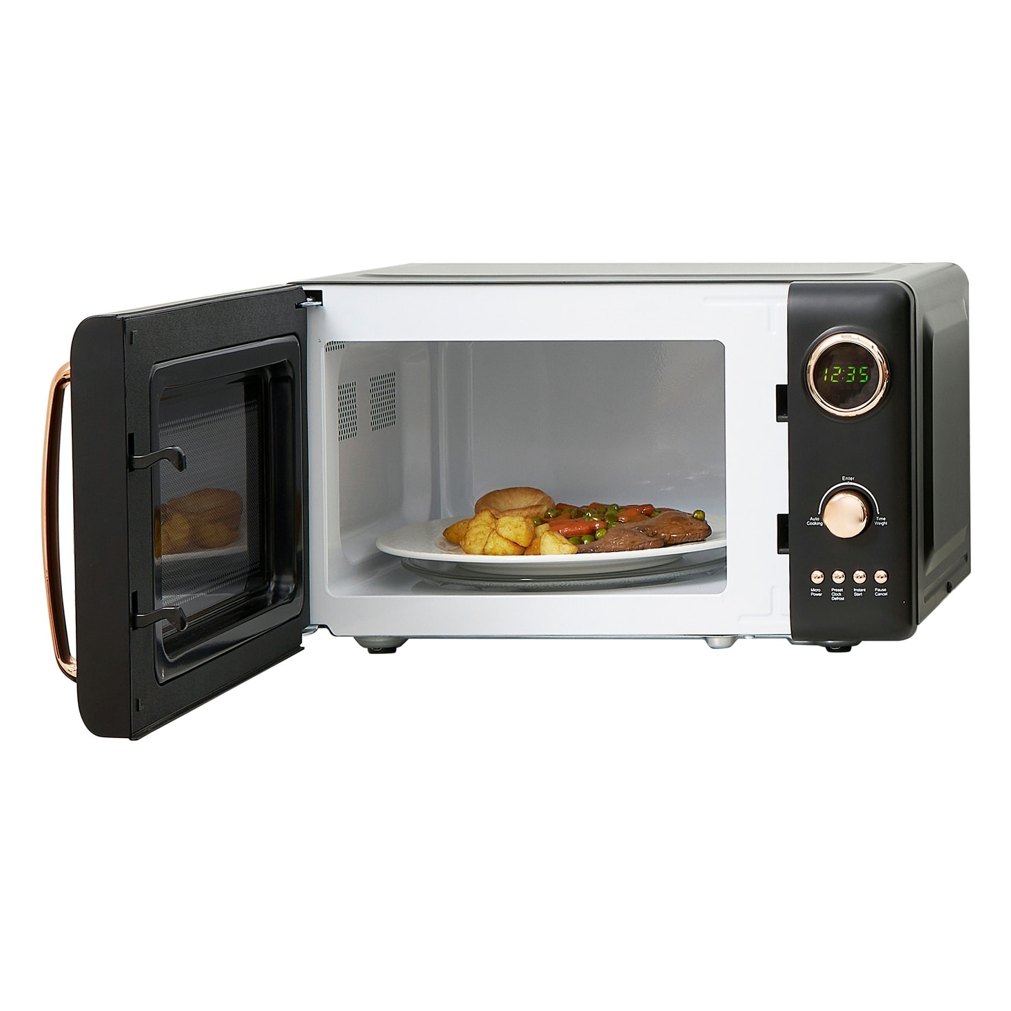 Best Buy: Haden 700-Watt .7 cubic. foot Microwave with Settings and Timer  Ivory 75060