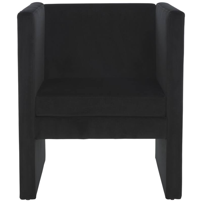 SAFAVIEH Itziar Accent Chair - W26" x D26" x H30" - 26Wx26Dx30H - Black