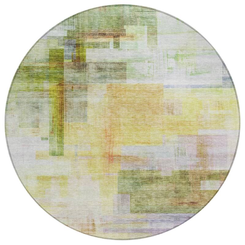 HomeRoots Abstract Transitional Rectangle Outdoor Rug