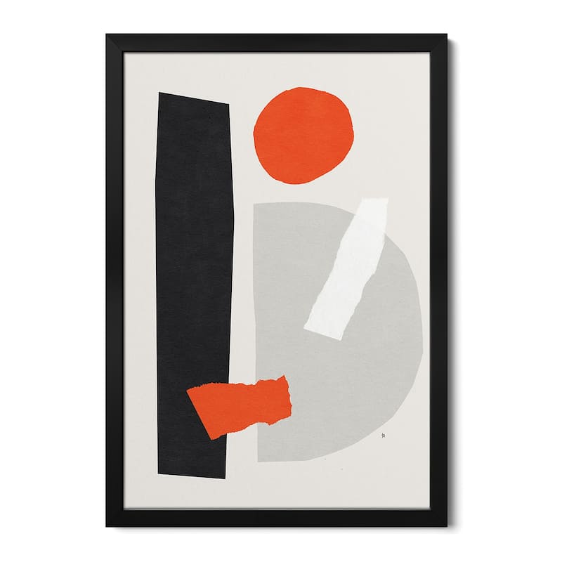 Paper Cuts III Premium Framed Poster by Tracie Andrews - Black - 32x24x1