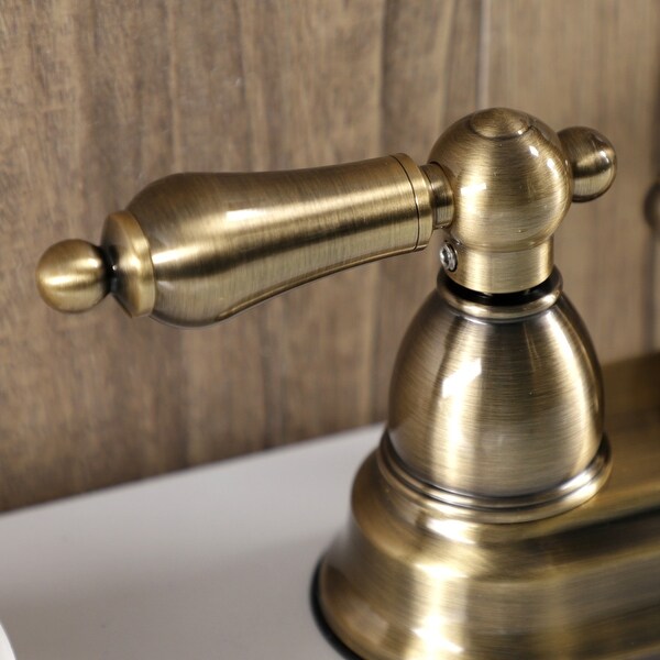 Heritage Brass Centerset Bathroom Faucet, Antique Brass Finish