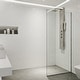 preview thumbnail 1 of 8, VIGO Zenith 34" W x 74" H Frameless Fixed Shower Screen in Stainless Steel