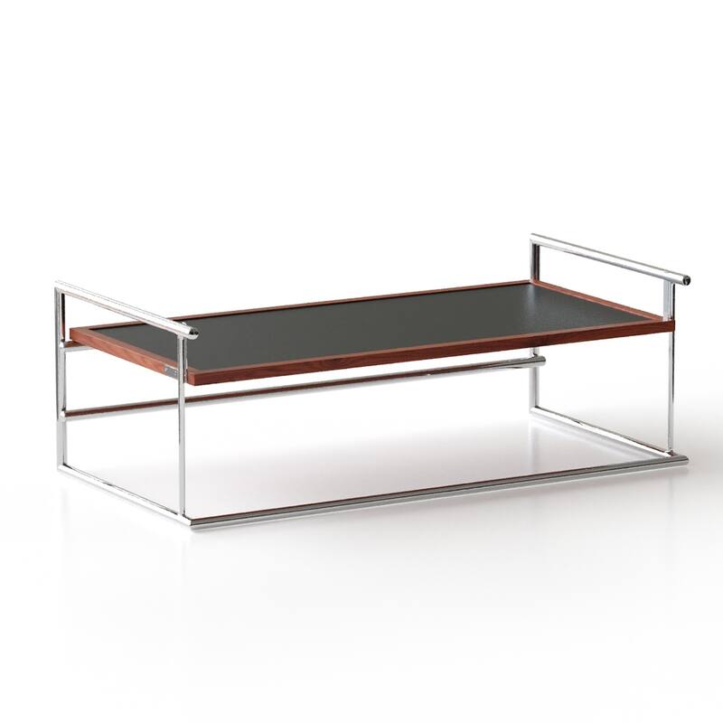 solid wood stainless steel coffee table