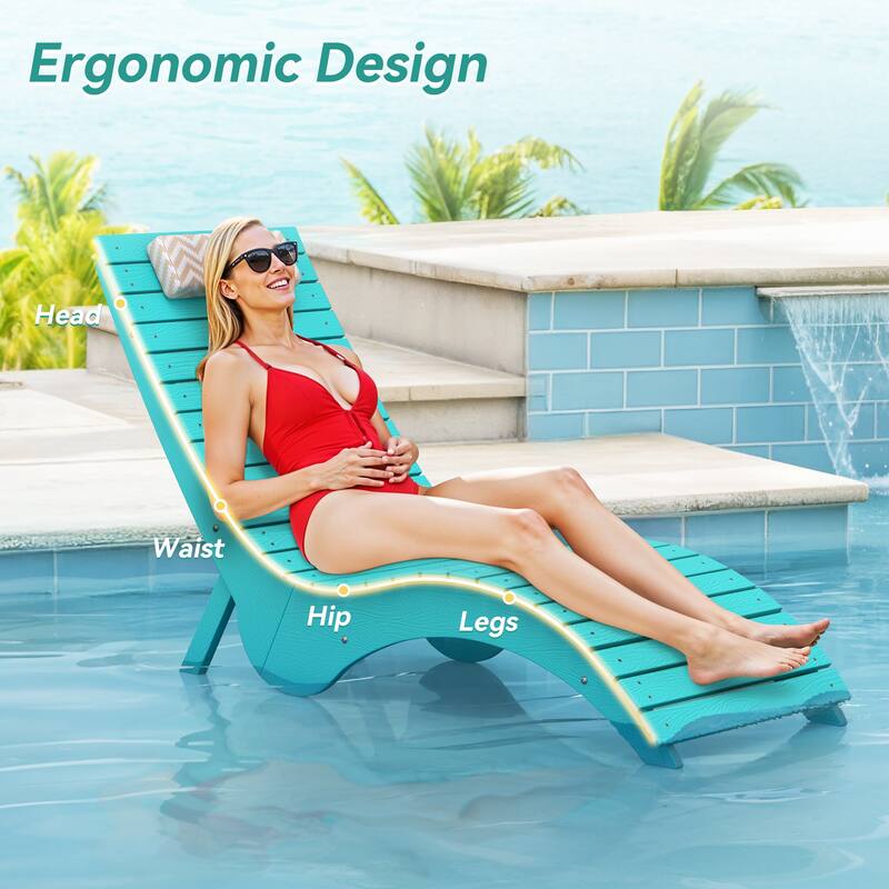 HDPS Water-Resistance Pool Lounge Chair
