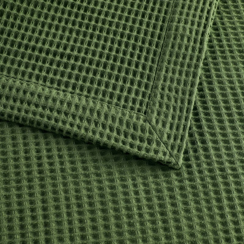 Madison Park Waffle Weave Cotton Blanket