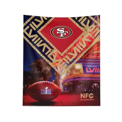 NFL San Francisco 49ERS SB58 Arrival Participant Wall Hanging - 34"x40"