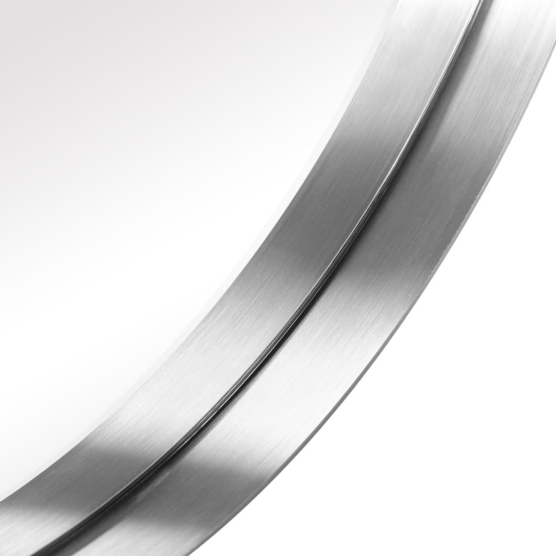Ultra Stainless Steel Round Wall Mirror- 30"x30"