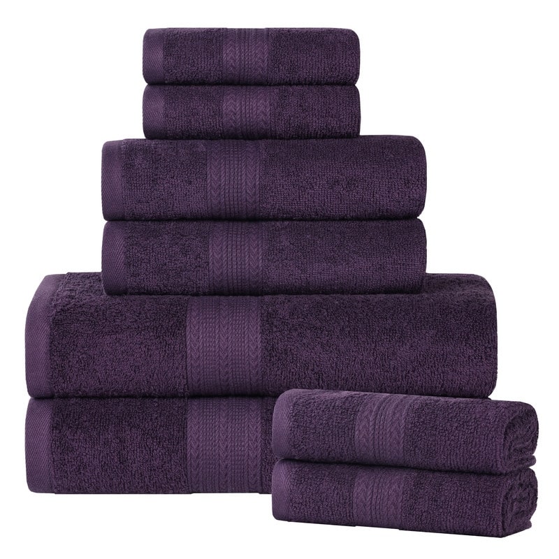 Superior Eco-Friendly Cotton 8-Piece Towel Set