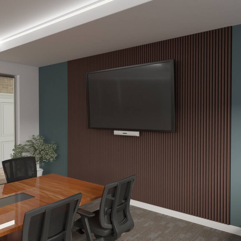 AcoustixPro Noise Cancelling Concave Small Slat Wall Panel (2 Pack)
