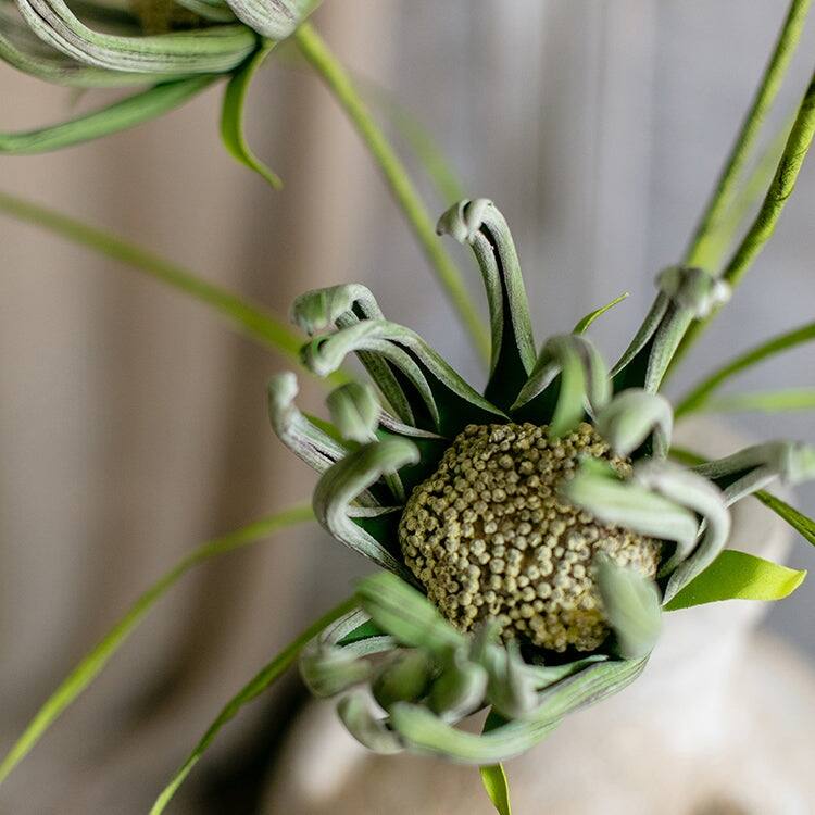 RusticReach Colored Art Sunflower Stem in Green 39" Tall - [B]-Three Stems