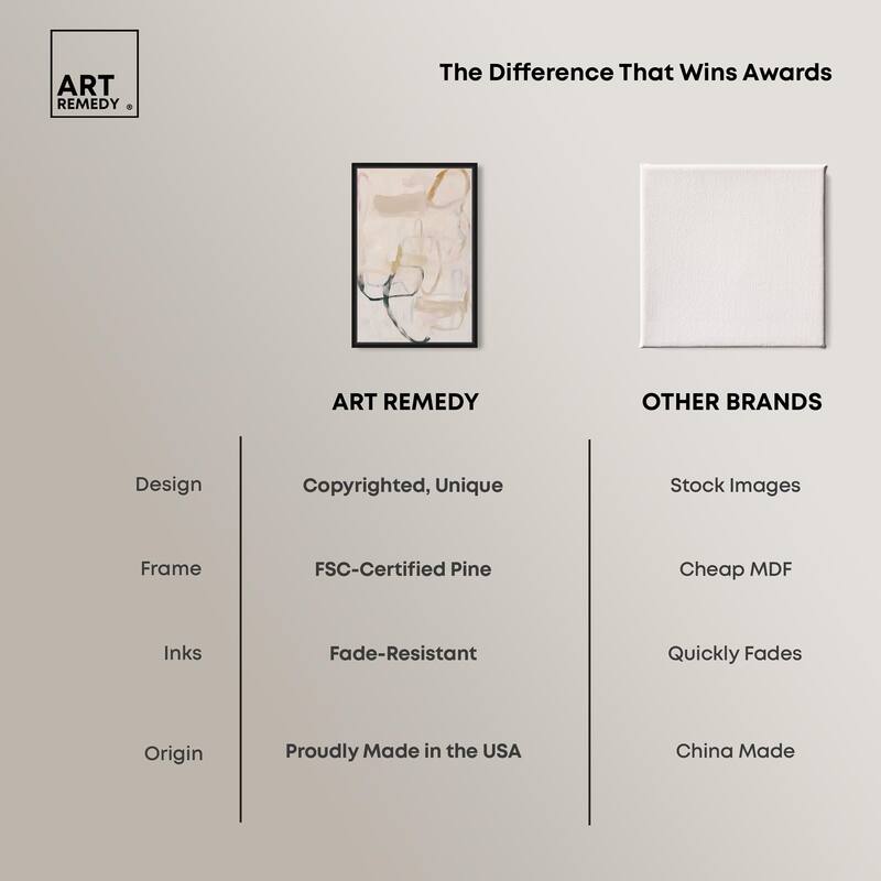 Faded Outlines I Canvas by Art Remedy