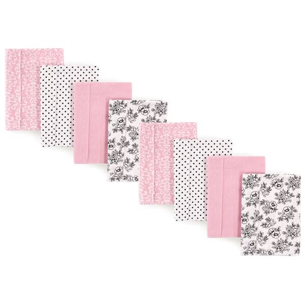 slide 1 of 1, Hudson Baby Boys and Girls Cotton Poly Flannel Burp Cloths 8-Pack, Toile, One Size - Toile 8-Pack - One Size One Size - Toile 8-Pack