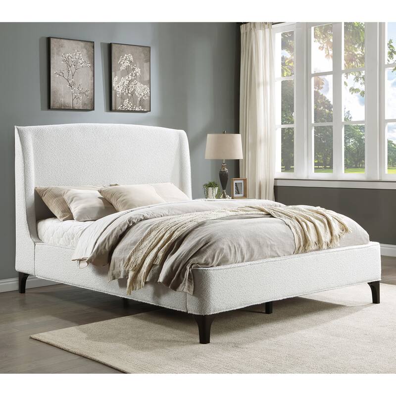 Theodore Snow Upholstered Eastern King Wingback Bed