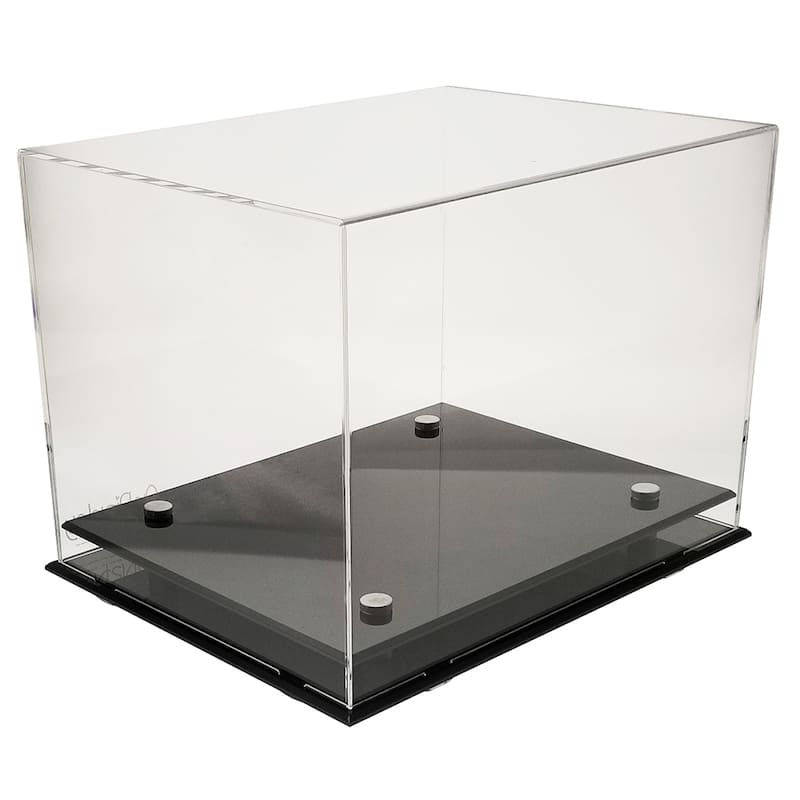 OnDisplay Deluxe UV-Protected Baseball Glove/Mitt Display Case - Black Base